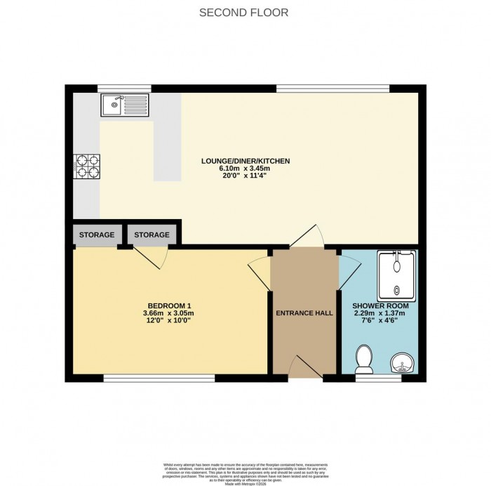 Floorplan for Blackbush Spring, Harlow