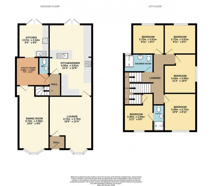 Floorplan for Nunsbury Drive, Broxbourne