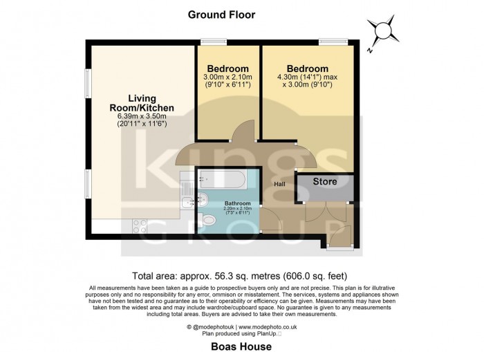 Floorplan for Velocity Way, Enfield