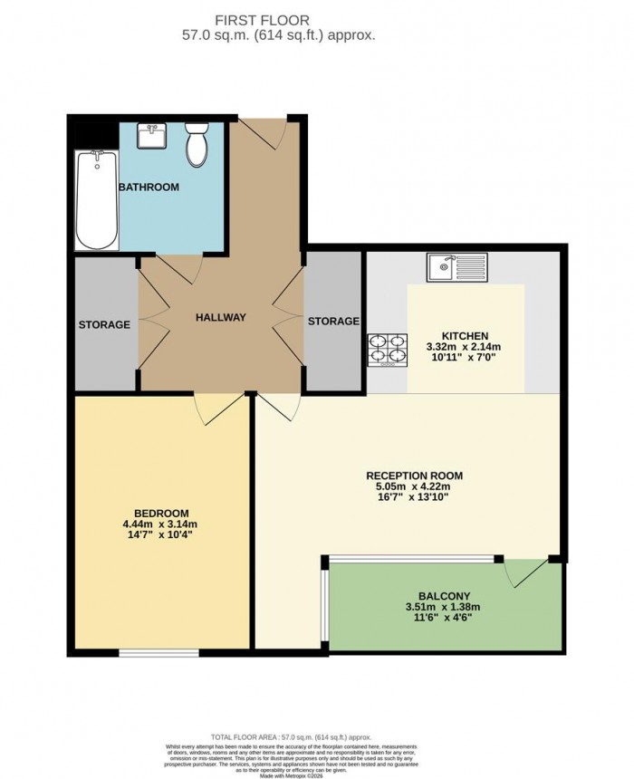 Floorplan for Station Road, London