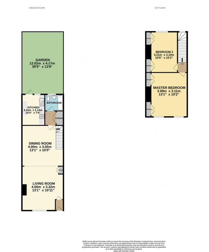 Floorplan for Poynton Road, London