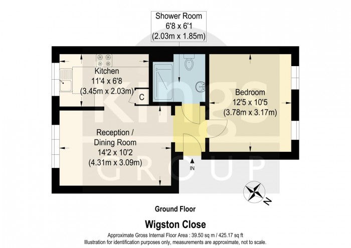 Floorplan for Wigston Close, Edmonton