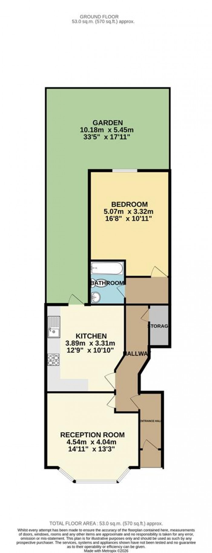 Floorplan for Whymark Avenue, Wood Green, London
