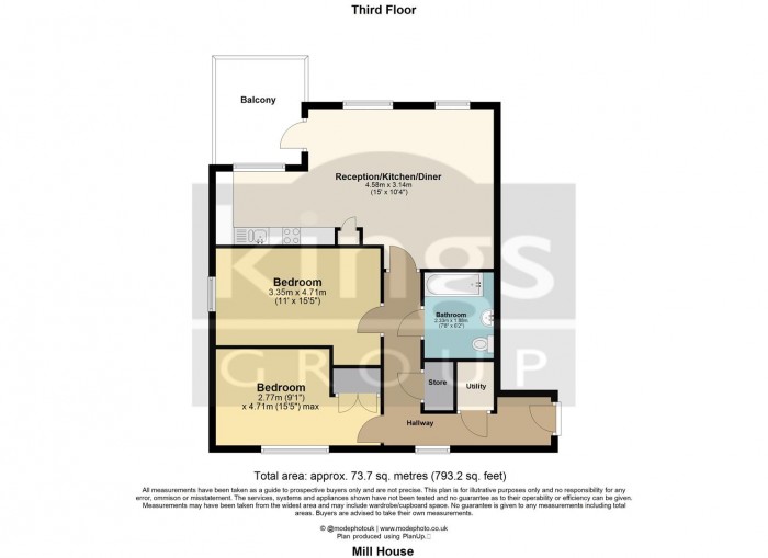 Floorplan for Canning Square, Enfield