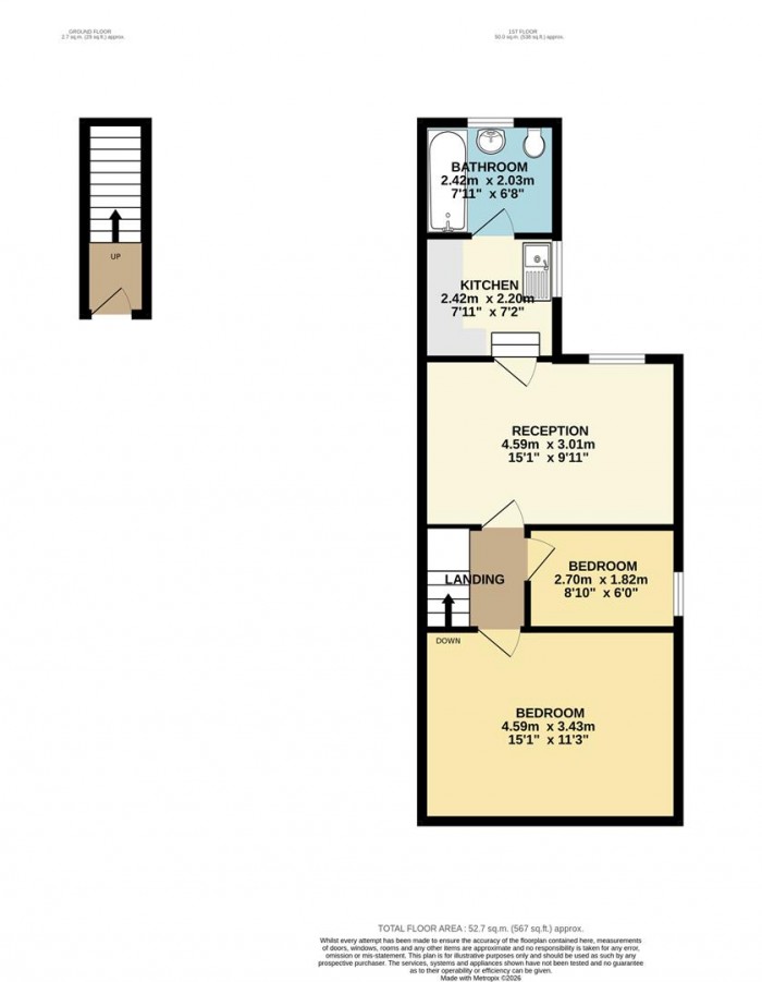 Floorplan for Leopold Road, London