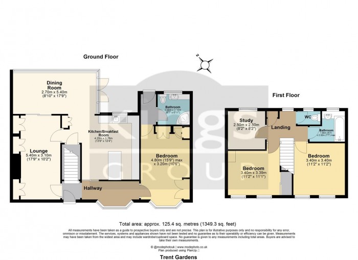 Floorplan for Trent Gardens, London