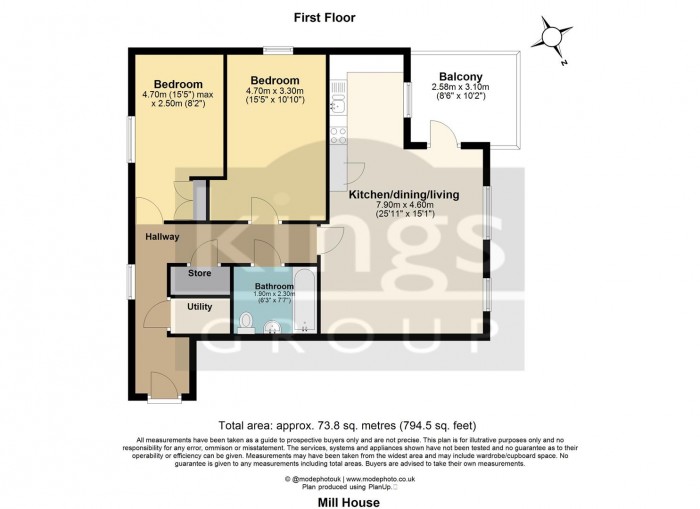 Floorplan for Canning Square, Enfield