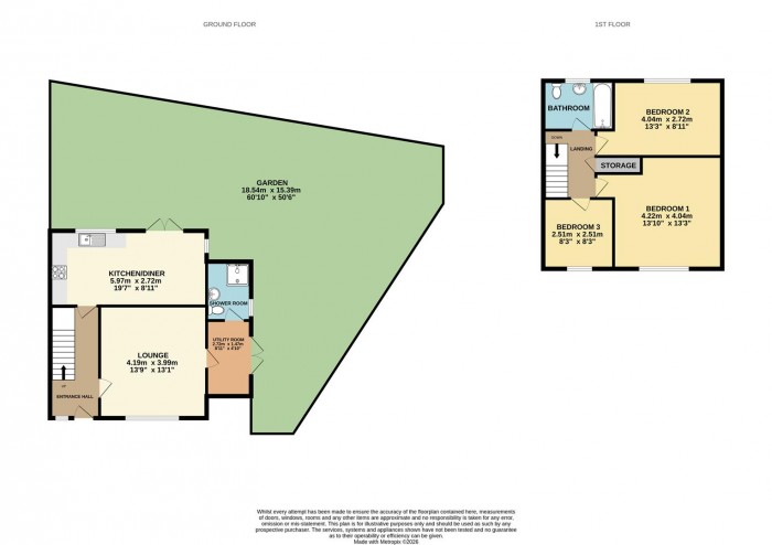 Floorplan for Tudor Avenue, Cheshunt, Waltham Cross