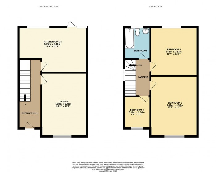Floorplan for Trinity Lane, Waltham Cross