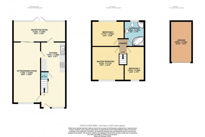 Floorplan for The Downs, Harlow