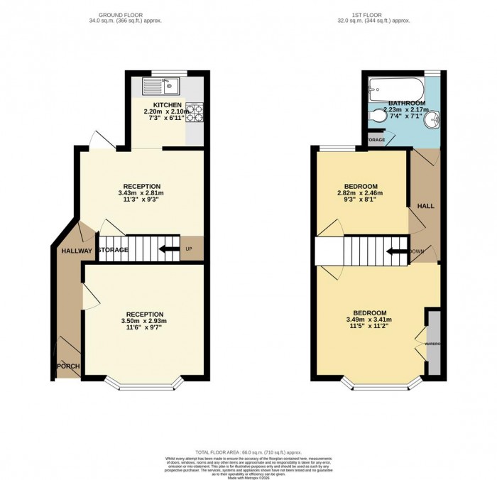 Floorplan for Buckland Road, London