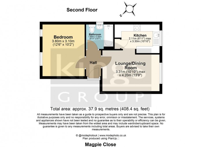 Floorplan for Magpie Close, Enfield
