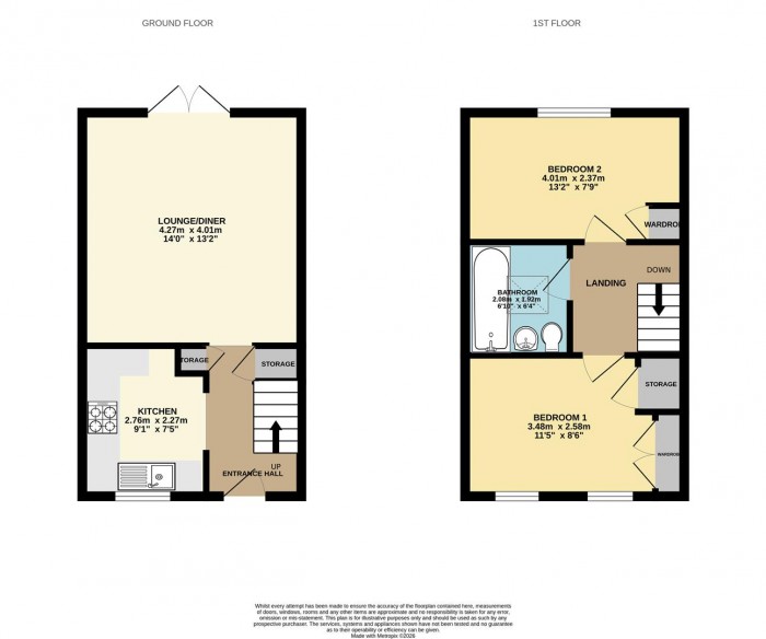 Floorplan for Hadley Grange, Church Langley