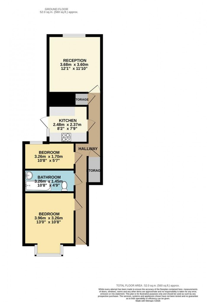 Floorplan for Northbank Road, London