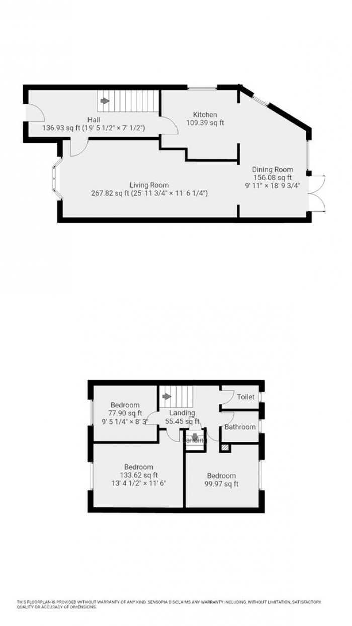 Floorplan for Hawkwood Crescent, London
