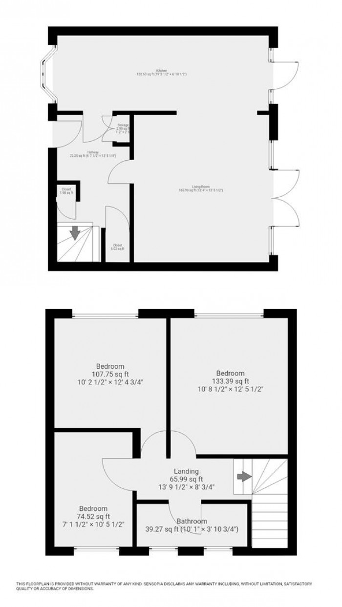 Floorplan for Winters Way, Waltham Abbey