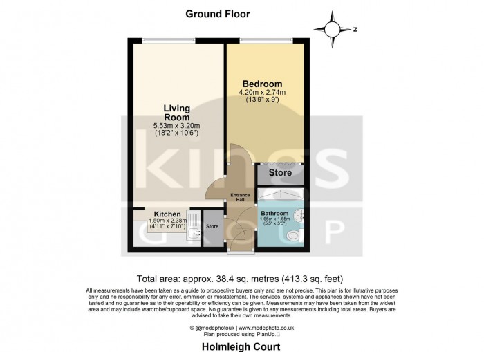 Floorplan for Glyn Road, Enfield
