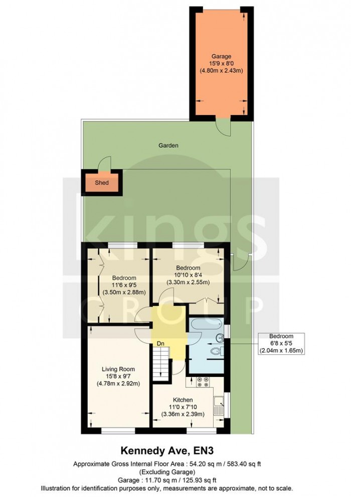 Floorplan for Kennedy Avenue, Enfield London