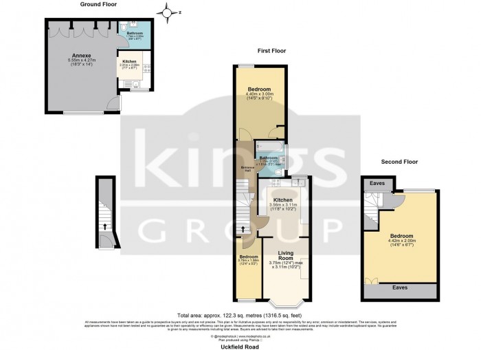 Floorplan for Uckfield Road, Enfield