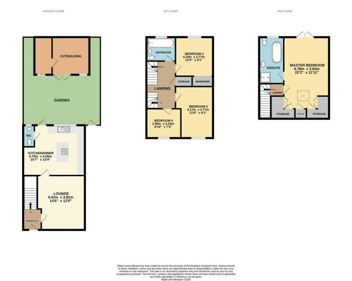 Floorplan for Sexton Close, Cheshunt, Waltham Cross