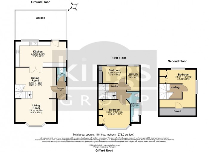 Floorplan for Giffard Road, Edmonton, N18