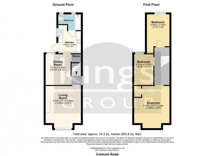 Floorplan for Colmore Road, Enfield