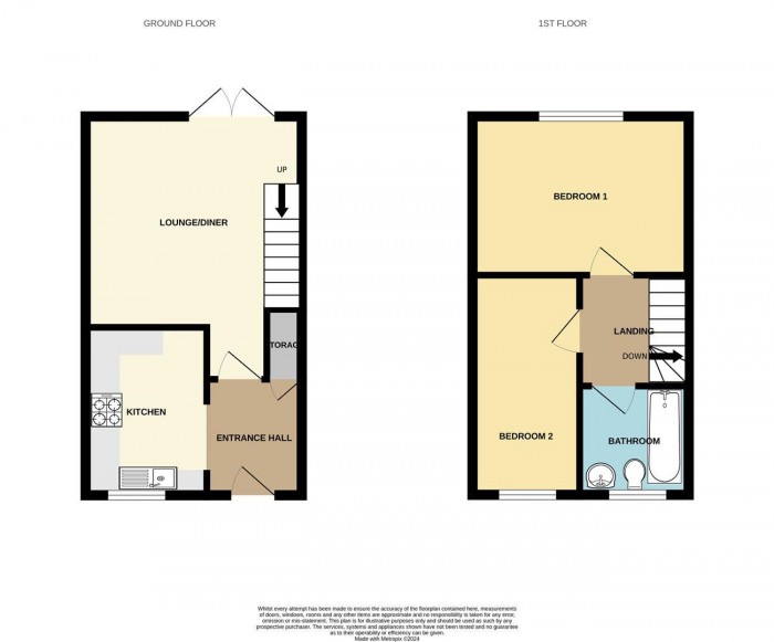 Floorplan for Coalport Close, Harlow