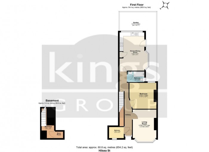 Floorplan for Hilsea Street, London
