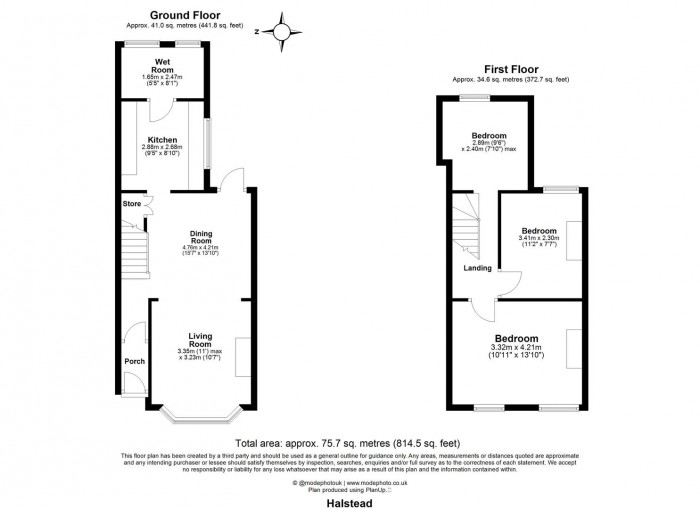 Floorplan for Halstead Road, Enfield