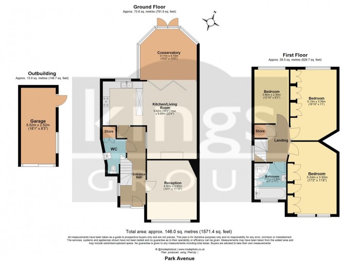 Floorplan for Park Avenue, Enfield