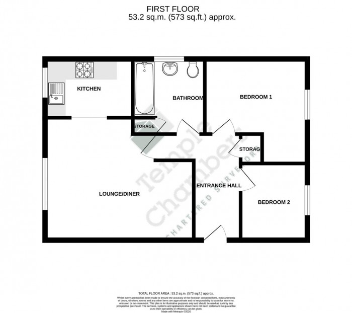 Floorplan for Aynsley Gardens, Church Langley