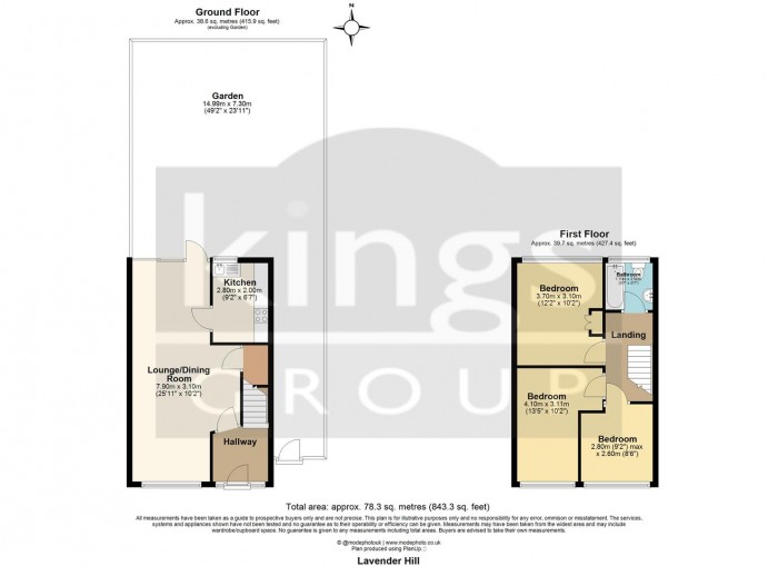 Floorplan for Lavender Hill, Enfield