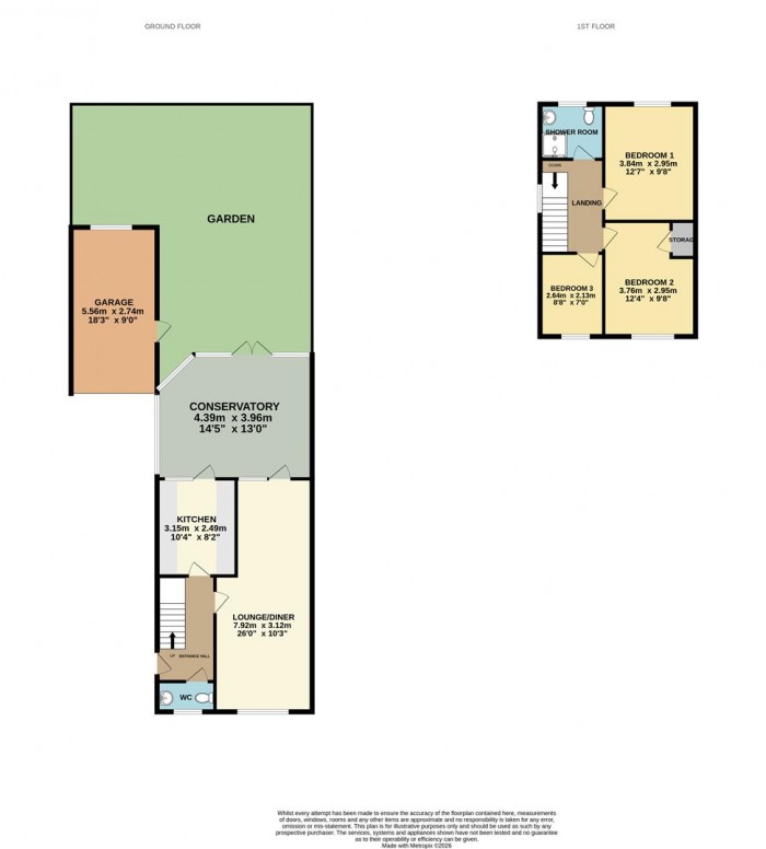 Floorplan for Hammondstreet Road, Cheshunt, Waltham Cross