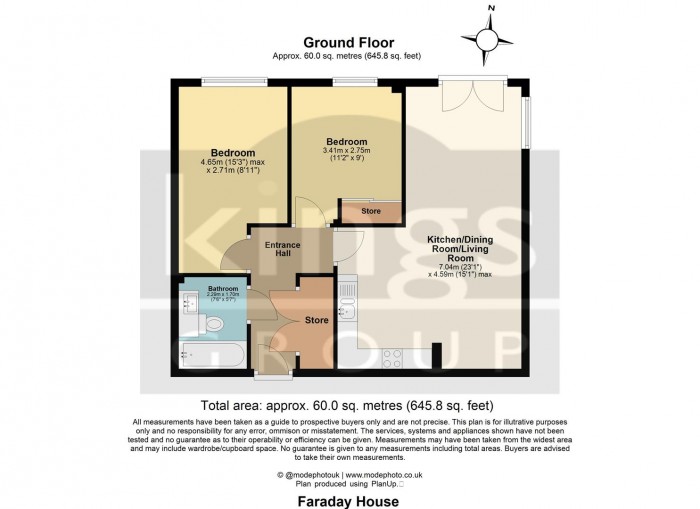 Floorplan for 1 Velocity Way, Enfield London