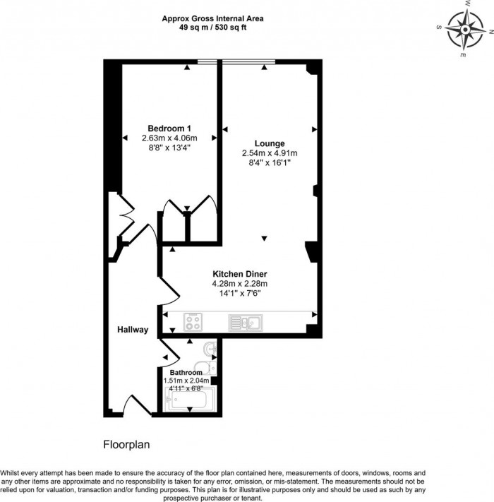 Floorplan for Caroe Court, Edmonton, N9