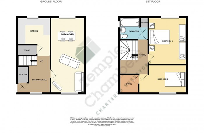 Floorplan for Potter Street, Harlow