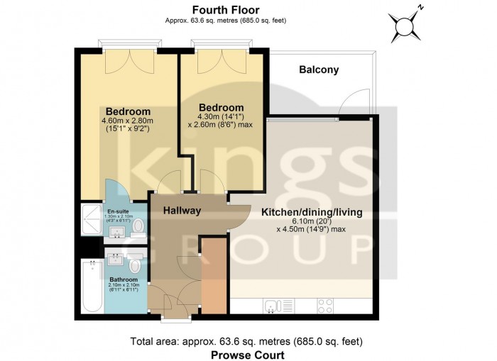 Floorplan for Prowse Court, Edmonton, N18