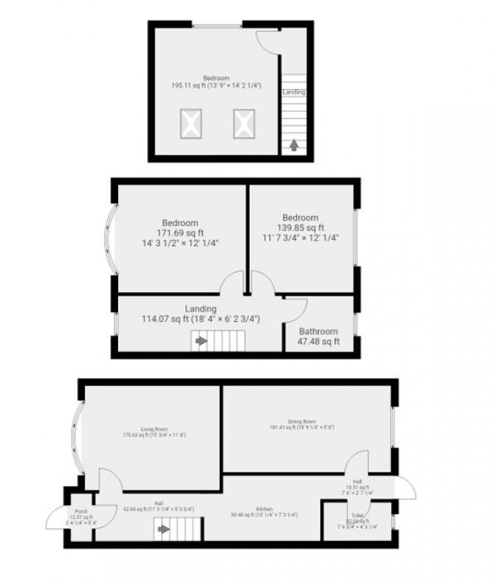 Floorplan for Cherrydown Avenue, London