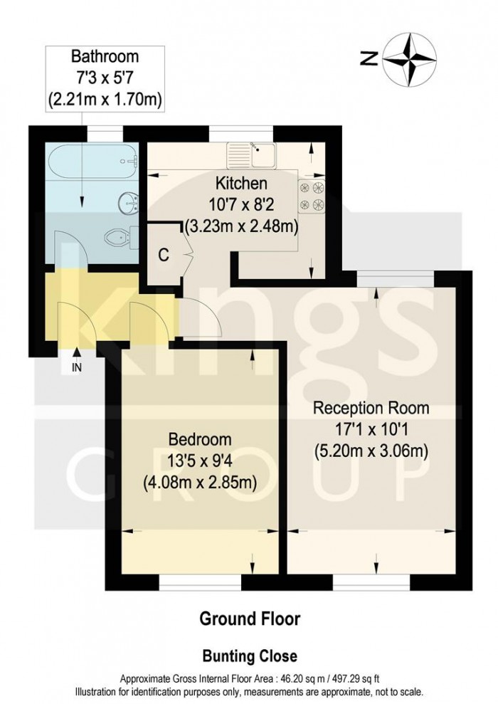 Floorplan for Bunting Close, Edmonton, N9