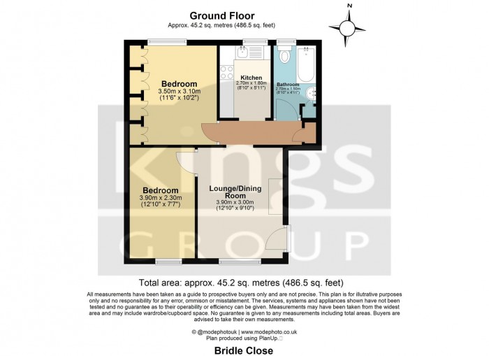 Floorplan for Bridle Close, Enfield London