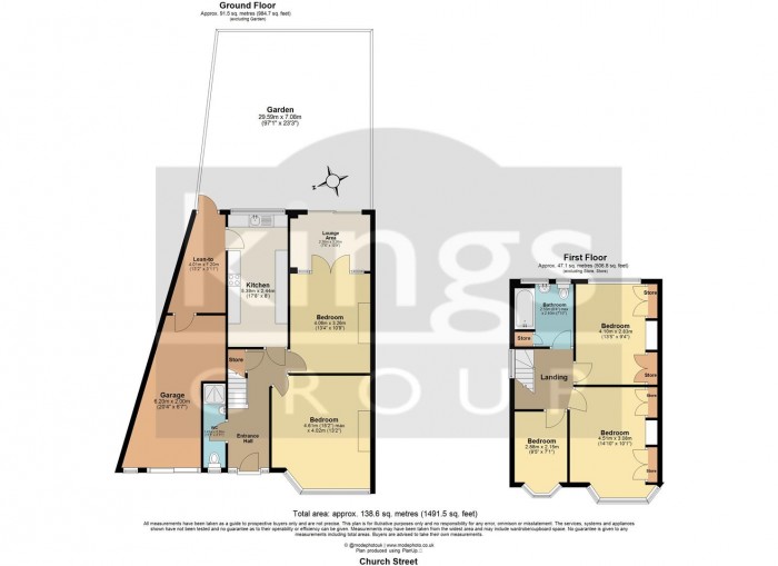 Floorplan for Church Street, London, N9