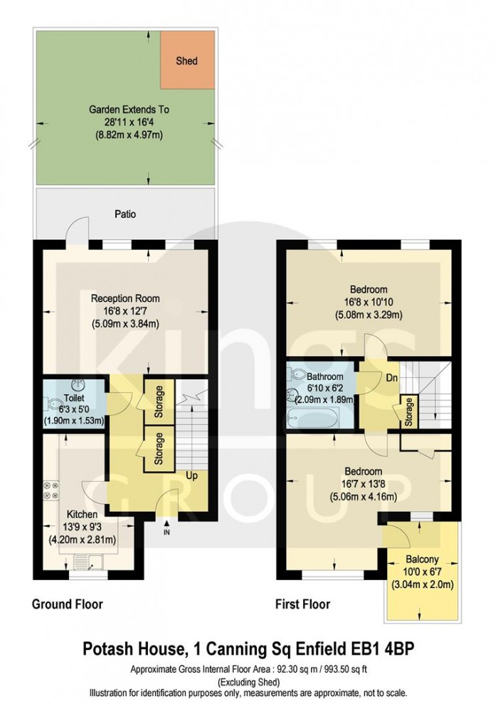 Floorplan for Canning Square, Enfield