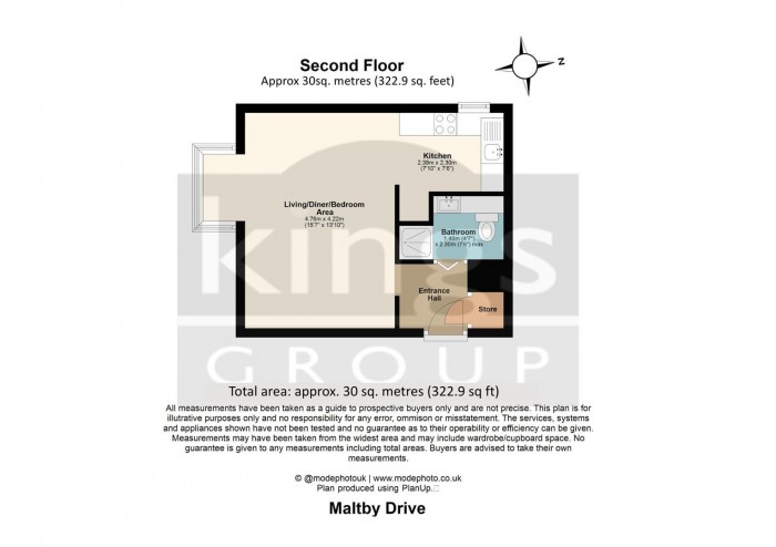 Floorplan for Maltby Drive, Enfield London
