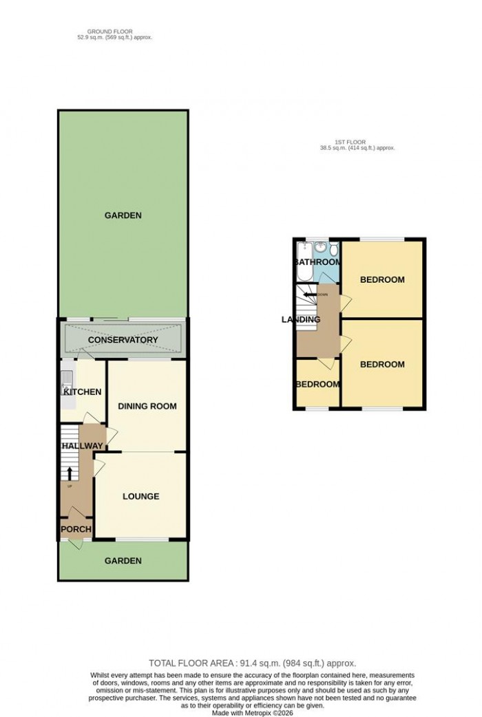 Floorplan for Catisfield Road, Enfield London