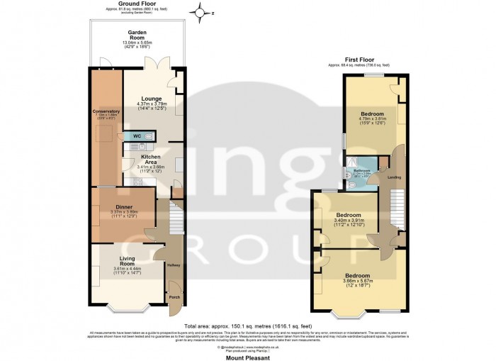 Floorplan for Mount Pleasant Road, London