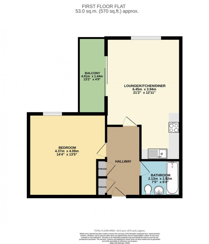 Floorplan for Hoffmans Road, London