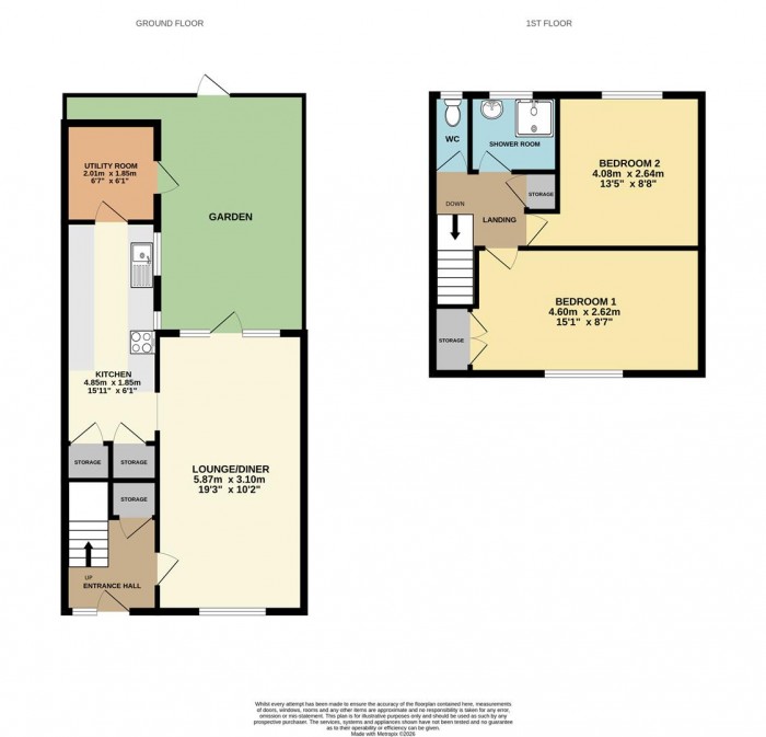 Floorplan for Brett House, Coopers Walk, Cheshunt, Waltham Cross
