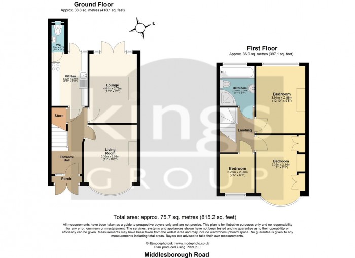 Floorplan for Middlesborough Road, Edmonton, N18