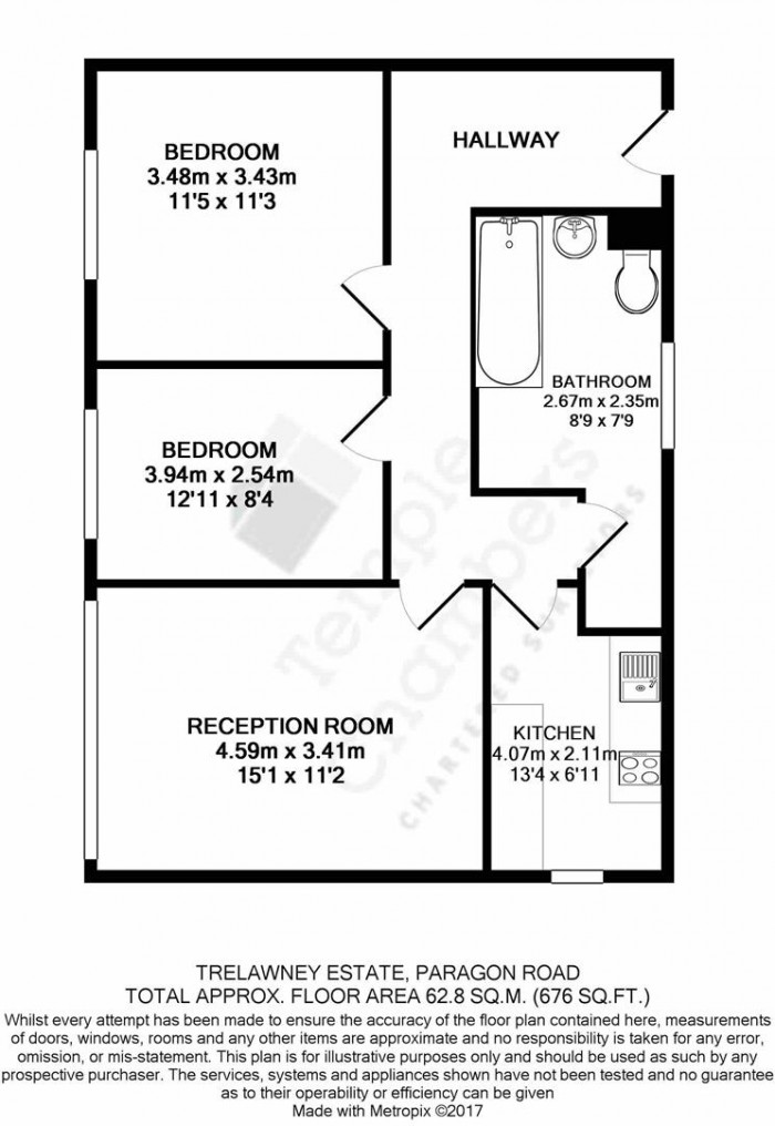 Floorplan for Paragon Road, London