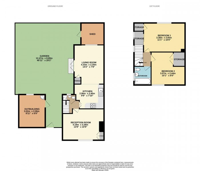 Floorplan for Carrick Gardens, London